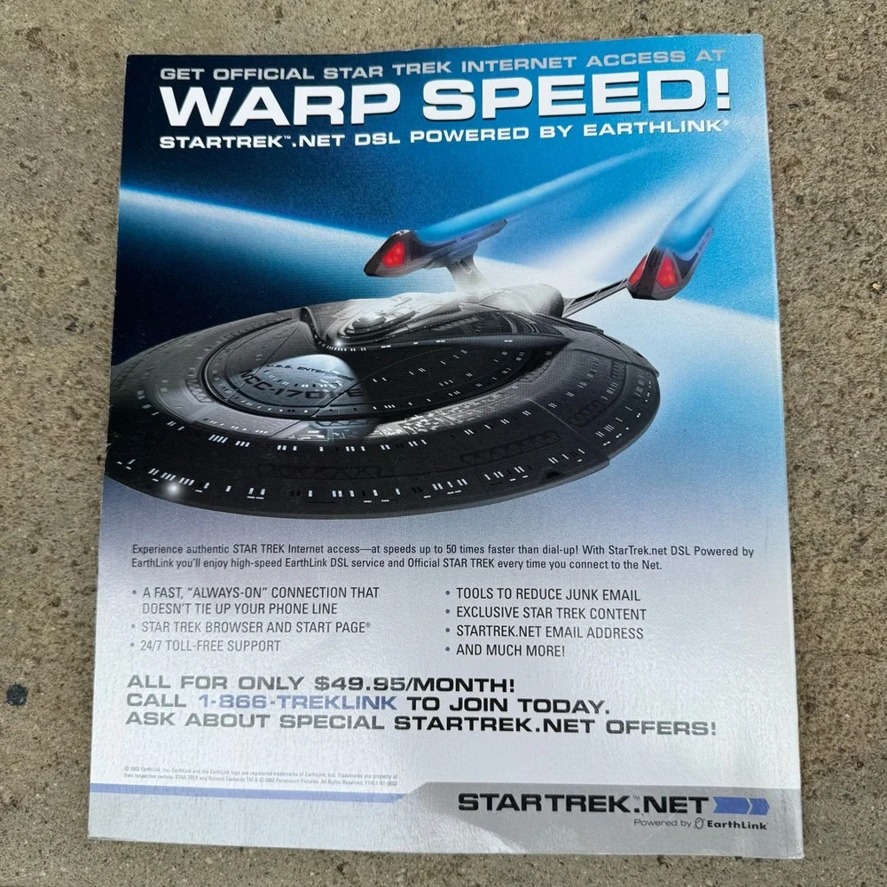 VTG Star Trek The Magazine Patrick Stewart‎ Cover Dec 2000 Issue Nerdcore